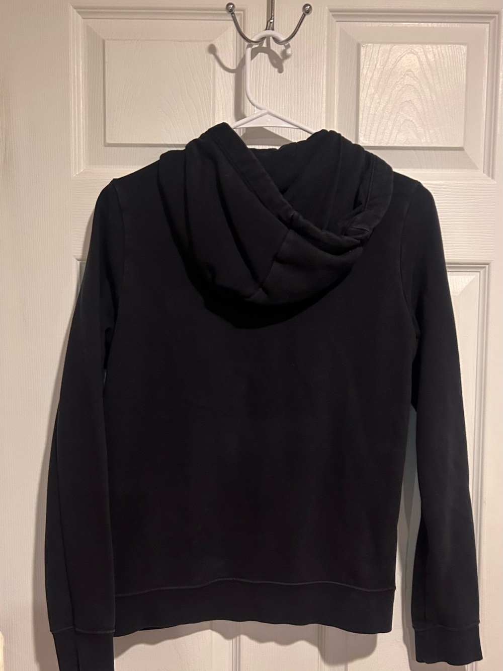 Nike Women’s Black Hoodie with White Swoosh Sz. XS - Picture 5 of 5
